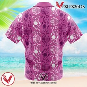 Holiday Getup Mario Mario Bros Hawaiian Button Up Shirt, Perfect Gifts For Anime Lovers - Vesles2014S 1