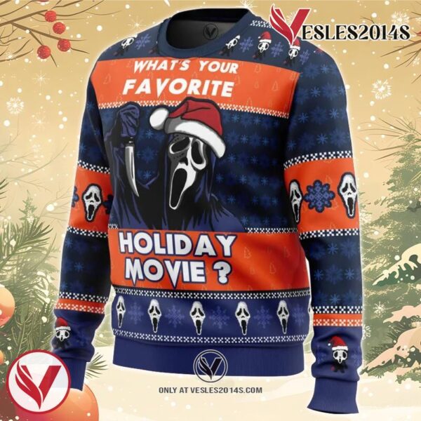 Holiday Scream Ugly Christmas Sweater, Unique Christmas Gift For Fans - Vesles2014S 1
