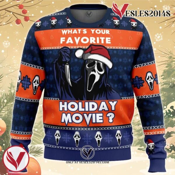 Holiday Scream Ugly Christmas Sweater, Unique Christmas Gift For Fans - Vesles2014S