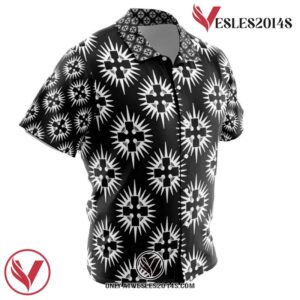 Holy Sol Temple Fire Force Hawaiian Button Up Shirt, Perfect Gifts For Anime Lovers - Vesles2014S 1