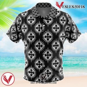 Holy Sol Temple Fire Force Hawaiian Button Up Shirt, Perfect Gifts For Anime Lovers - Vesles2014S