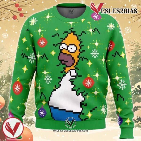 Homer Bush Meme The Simpsons Ugly Christmas Sweater, Unique Christmas Gift For Fans - Vesles2014S