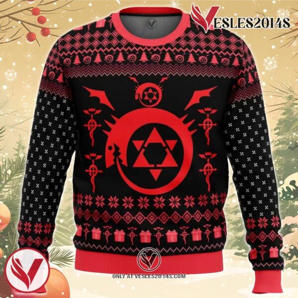 Homonculi Fullmetal Alchemist Ugly Christmas Sweater, Unique Christmas Gift For Fans - Vesles2014S