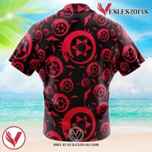 Homonculus Ouroboros Fullmetal Alchemist Hawaiian Button Up Shirt, Perfect Gifts For Anime Lovers - Vesles2014S 1