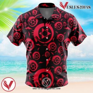 Homonculus Ouroboros Fullmetal Alchemist Hawaiian Button Up Shirt, Perfect Gifts For Anime Lovers - Vesles2014S