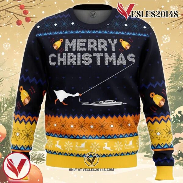 Honked Christmas Untitled Goose Game Ugly Christmas Sweater, Unique Christmas Gift For Fans - Vesles2014S