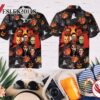 Horror Squad Characters Halloween Casual Beach Full Printing Hawaiian Shirt Vesles2014S