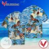 Horse With Sea For Men And Women Graphic Print Short Sleeve Hawaiian Casual Shirt Vesles2014S