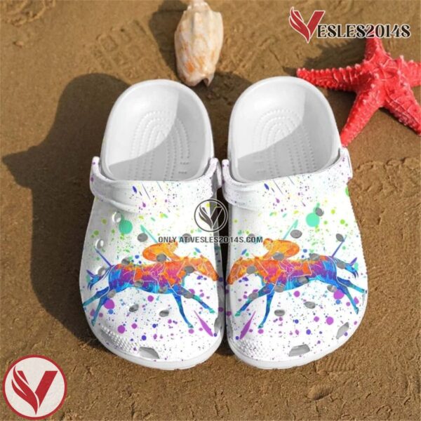 Horseracing shoes Crocs Crocband Clogs Shoes For Men Women, Unique Gift From  Vesles2014S