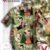 Hot Betty Boop Coca Cola Hawaiian Graphic Print Short Sleeve Hawaiian Casual Shirt Vesles2014S