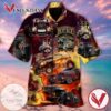 Hot Rod Print Short Sleeve Hawaiian Casual Shirt Vesles2014S