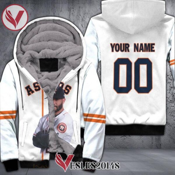 Houston Astros Jose Altuve 27 Player White Personalized 3D Fleece Hoodie, Best Outfit For Fans Sport - Vesles2014S 1