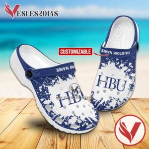 Houston Baptist University Crocs Shoes For Men And Women, Unique Clogs Shoes For Fans - Vesles2014S