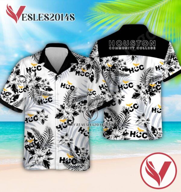 Houston Community College Logo Hawaiian Suit, Perfect Gifts Idea In Holiday - Vesles2014S 1