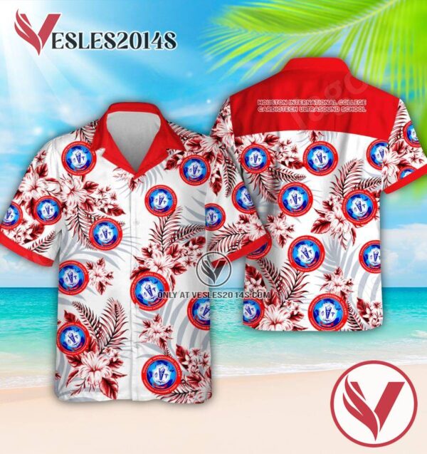 Houston International College Cardiotech Ultrasound School Logo Hawaiian Suit, Perfect Gifts Idea In Holiday - Vesles2014S 1