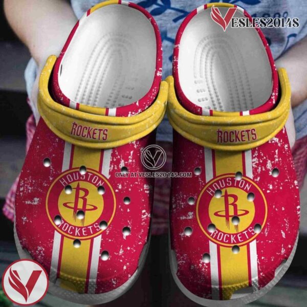 Houston Rockets Basketball Club Clogs Crocs Crocband Shoes Comfortable For Men Women, Unique Gift From  Vesles2014S