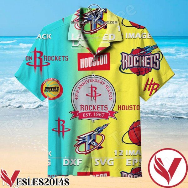 Houston Rockets Est 1967 40th Anniversary Season Hawaiian Shirt, Unique Gifts For Friends - Vesles2014S 1