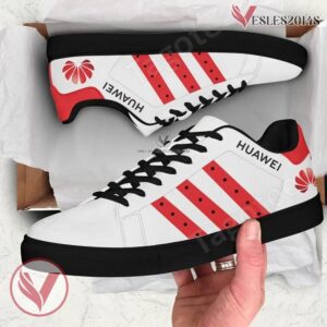 Huawei Technologies Logo Print Stan Smith Shoes, Unique Sneaker For Fans - Vesles2014s 1