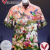 Humming Bird Print Short Sleeve Hawaiian Casual Shirt Vesles2014S