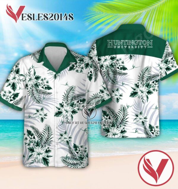 Huntington University Logo Hawaiian Suit, Perfect Gifts Idea In Holiday - Vesles2014S 1