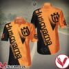 Husqvarna Motorcycles Orange Mix Black Hawaiian Shirt, Unique Gifts For Friends - Vesles2014S 1