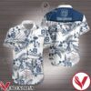 Husqvarna Navy Tropical Floral White Hawaiian Shirt, Unique Gifts For Friends - Vesles2014S 1