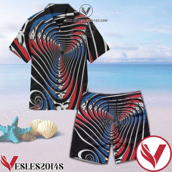 Hypnotic Grateful Dead Unisex Hawaiian Shirt And Short, Unique Gifts For Friends - Vesles2014S 1