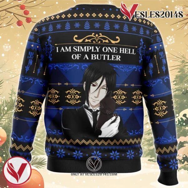 I Am Simply One Hell Of A Butler Black Butler Ugly Christmas Sweater, Unique Christmas Gift For Fans - Vesles2014S 1