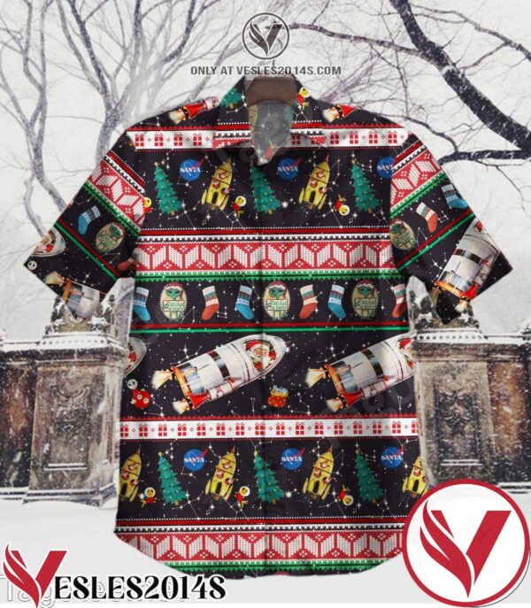 I Believe Santa Nasa Rocket Hawaiian Shirt, Unique Gifts For Friends - Vesles2014S 1
