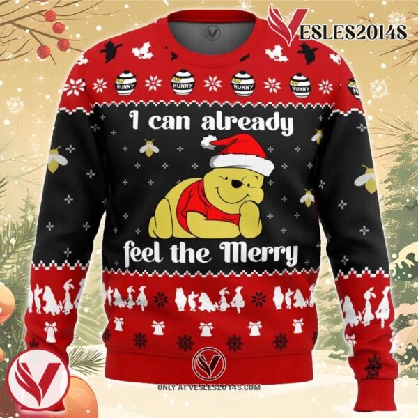 I Can Already Feel The Merry Pooh Ugly Christmas Sweater, Unique Christmas Gift For Fans - Vesles2014S