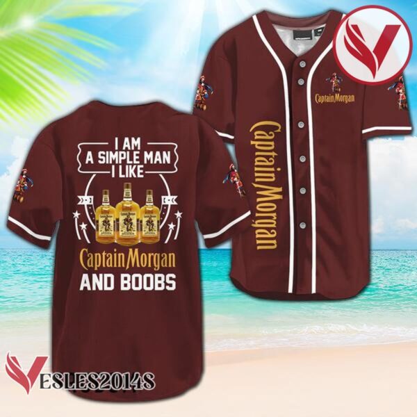 I Like Captain Morgan And Boobs Baseball Jersey, Perfect Gifts For Fans - Vesles2014S