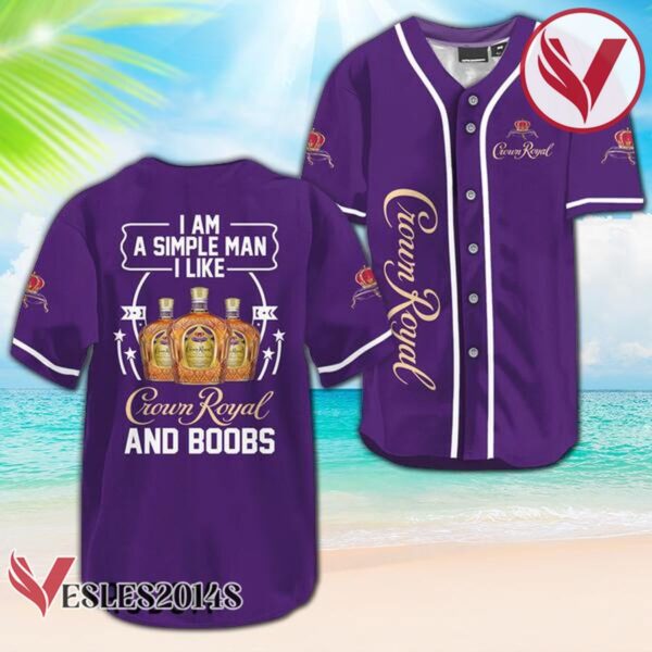 I Like Crown Royal And Boobs Baseball Jersey, Perfect Gifts For Fans - Vesles2014S