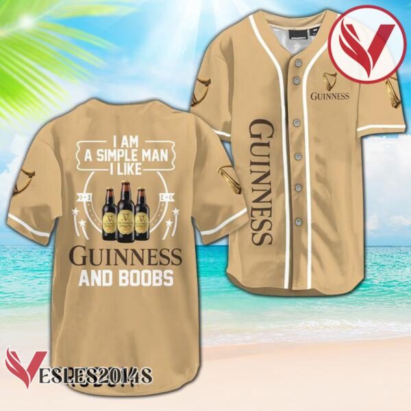 I Like Guinness And Boobs Baseball Jersey, Perfect Gifts For Fans - Vesles2014S