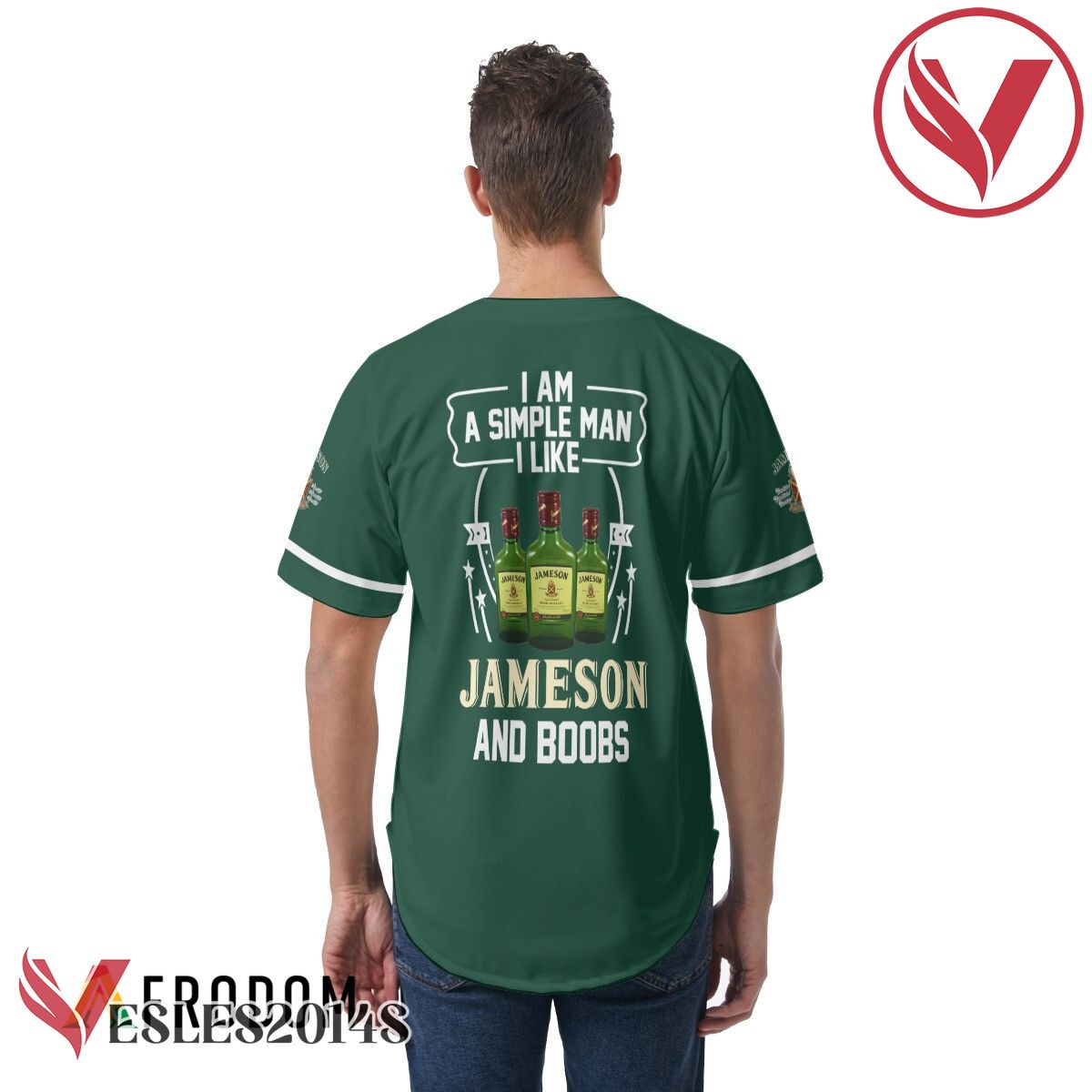I Like Jameson Whiskey And Boobs Baseball Jersey, Perfect Gifts For Fans - Vesles2014S 5