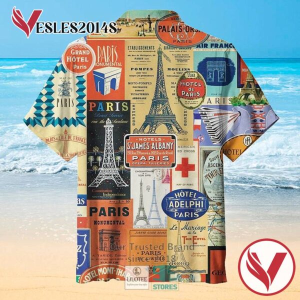 I Love Paris Casual Hawaiian Shirt, Best Gifts For Summer Vesles2014S 2