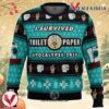 I Survived Toilet Paper Apocalypse 2020 Ugly Christmas Sweater, Unique Christmas Gift For Fans - Vesles2014S