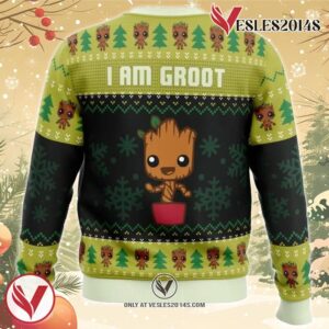 I am Grootmas Guardians of the Galaxy Marvel Ugly Christmas Sweater, Unique Christmas Gift For Fans - Vesles2014S 1