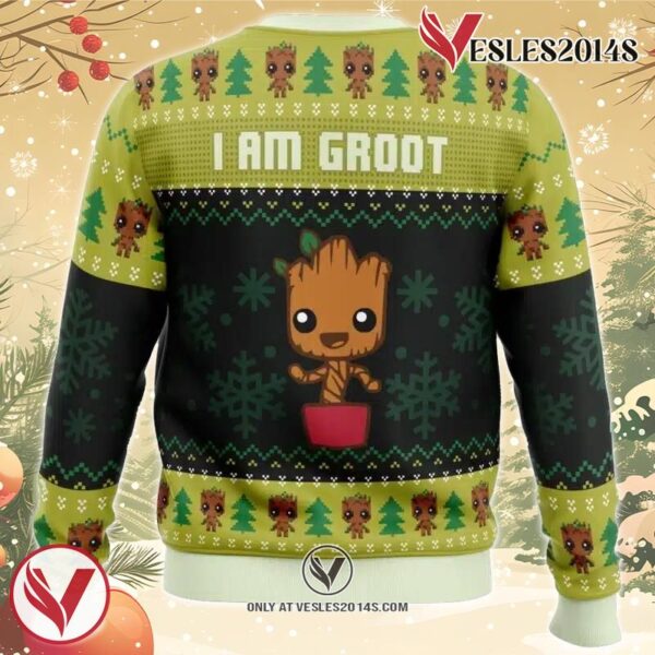 I am Grootmas Guardians of the Galaxy Marvel Ugly Christmas Sweater, Unique Christmas Gift For Fans - Vesles2014S 1