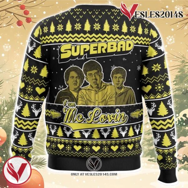 I am Mc Lovin Superbad Ugly Christmas Sweater, Unique Christmas Gift For Fans - Vesles2014S 1