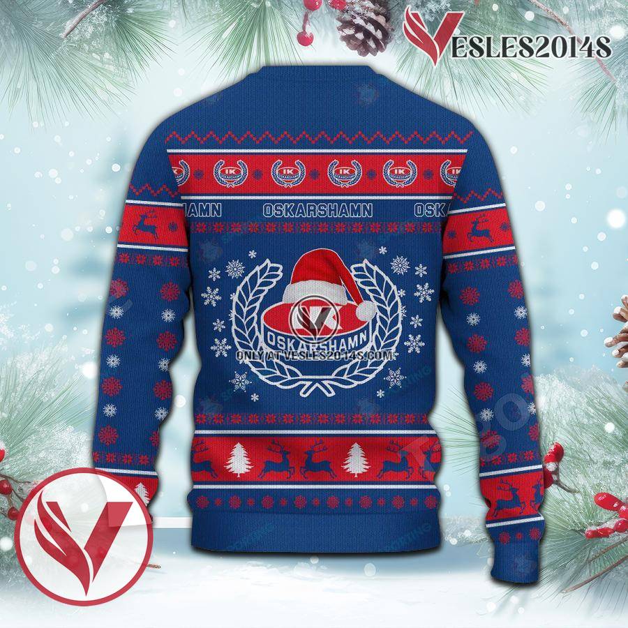 IK Oskarshamn Sport Ugly Christmas Sweater, Unique Gifts For Fans - Vesles2014aS 3