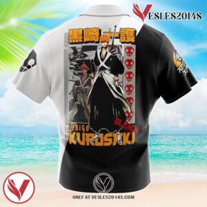 Ichigo Kurosaki TYBWA V2 Bleach Hawaiian Button Up Shirt, Perfect Gifts For Anime Lovers - Vesles2014S 1