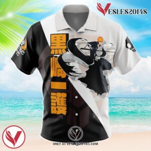 Ichigo Kurosaki TYBWA V2 Bleach Hawaiian Button Up Shirt, Perfect Gifts For Anime Lovers - Vesles2014S