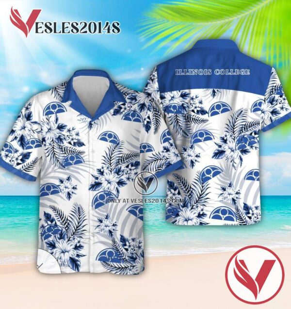 Illinois College Logo Hawaiian Suit, Perfect Gifts Idea In Holiday - Vesles2014S 1