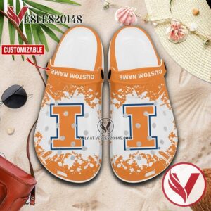 Illinois Logo Custom Crocs Shoes For Men And Women, Unique Clogs Shoes For Fans - Vesles2014S 1