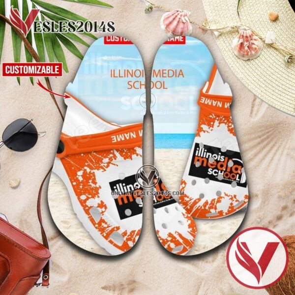 Illinois Media School Crocs Classic Clogs, Unique Footwear For Fans - Vesles2014S 1