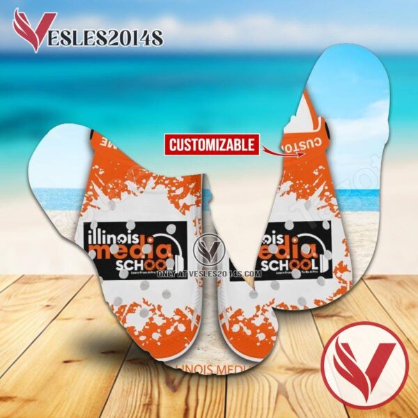 Illinois Media School Crocs Classic Clogs, Unique Footwear For Fans - Vesles2014S
