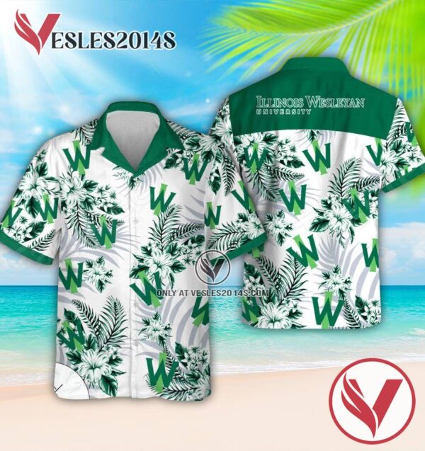 Illinois Wesleyan University Logo Hawaiian Shirt, Perfect Gifts Idea In Holiday - Vesles2014S 1