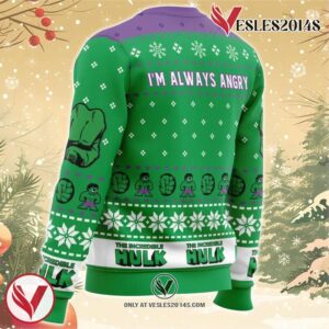 I’m Always Angry The Incredible Hulk Marvel Ugly Christmas Sweater, Unique Christmas Gift For Fans - Vesles2014S 2