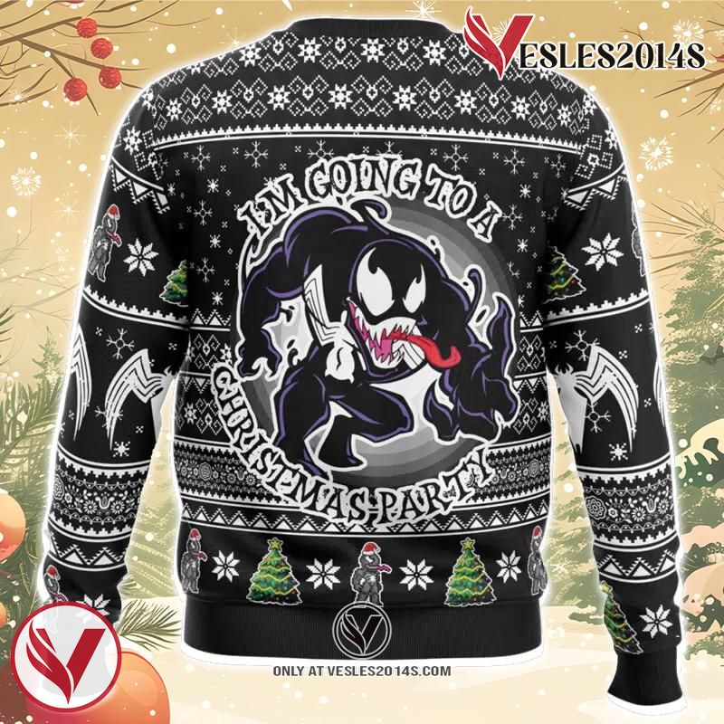 I’m Going to a Christmas Party Venom Ugly Christmas Sweater, Unique Christmas Gift For Fans - Vesles2014S 1