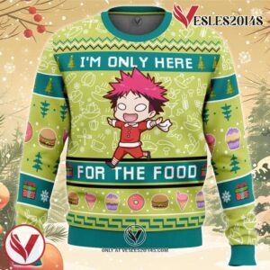 I’m Only Here For The Food Food Wars Ugly Christmas Sweater, Unique Christmas Gift For Fans - Vesles2014S